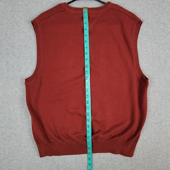 Tommy Hilfiger Mens Sweater Vest Size Large V Neck - Picture 7 of 8